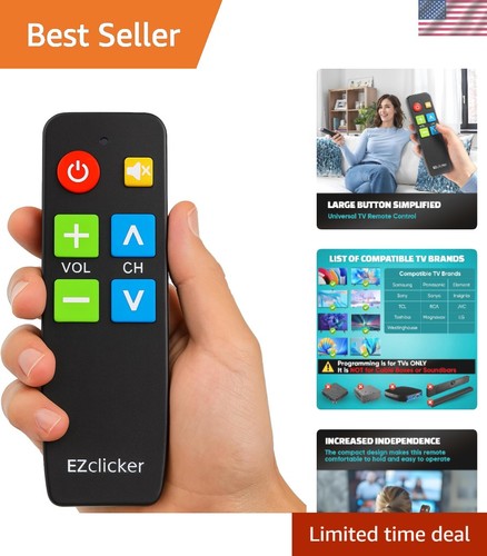 Remote for seniors extra - tv, seniors,