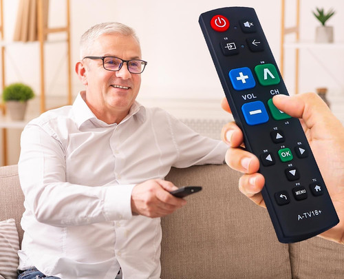 Large button universal remote - universal,